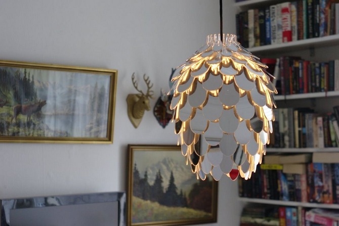 Pinecone Mini Design Deckenlampe verspiegelt